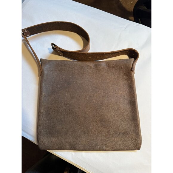 Leather & Cowhide Shoulder Bag With Rustic Country Engraving On Flap For Western - Picture 10 of 16